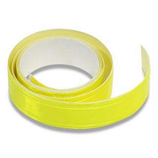 Samolepicí reflexní páska 2 cm x 90 cm žlutá nebo stříbrná žlutá