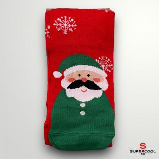 Dievčenské bavlnené pančuchy Santa one size (10-12 rokov)