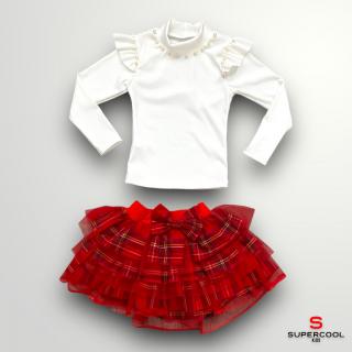 Set tričko a sukňa vianočný 98/104 (3-4 roky)