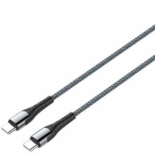 LDNIO LC101 USB-C/USB-C KÁBEL 1M SIVÝ