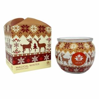 ARÔME Sviečka v skle a flower boxe, Magical Winter 90g