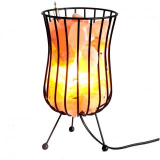AWM Vysoká Industriálna Lampa s Ružovou Himalájskou Soľou 1ks