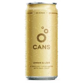 CANS Sýtená voda s príchuťou citróna a limetky 330 ml