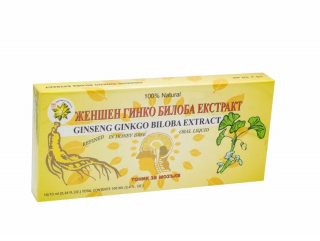Harbin Yekong Ženšenový extrakt s ginkgom biloba 10 x 10 ml