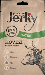 Jihočeské Jerky hovädzie sušené mäso Natur 20g