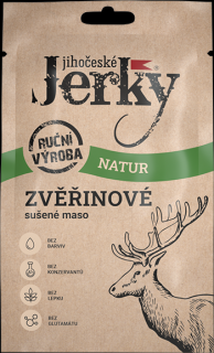 Jihočeské Jerky jelenie sušené mäso Natur 20g