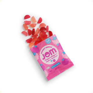JOM cukríky RASPBERRY & BLACKCURRANT 70g