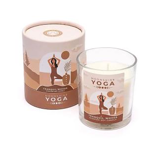 Moonshine Yoga Sviečka zo sójového vosku Tranquil Woods 120g