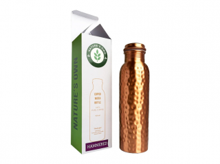 Nature's Own Medená fľaša na vodu vzor Tepaný 950 ml