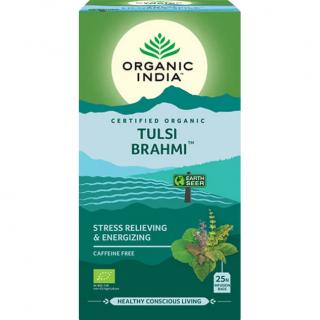 Organic India Tulsi Brahmi, porciovaný čaj, 25 vreciek