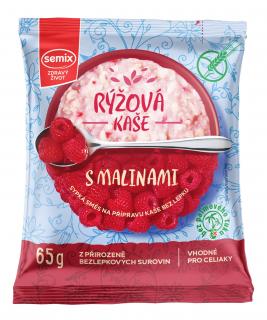 Semix Ryžová kaša s malinami bez lepku 65 g