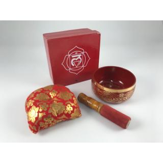 Tibetská miska červená - darčekové balenie (L) 1ks
