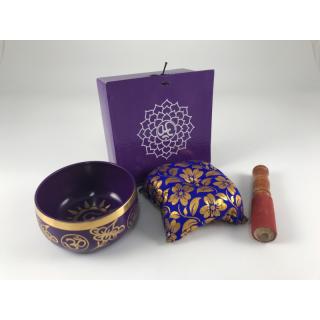 Tibetská miska fialová - darčekové balenie (L) 1ks