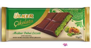 Ülker Dubajská mliečna čokoláda s pistáciovou náplňou a kadayif 93 g