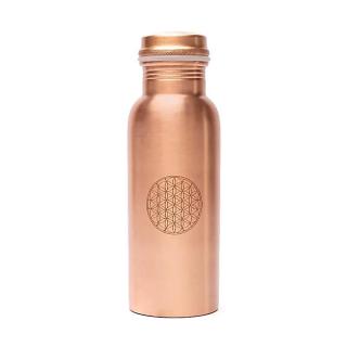 Yogi & Yogini Medená fľaša Flower of Life gravírovaná 500ml
