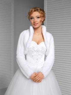 svadobný kožúšok, svadobný kabátik (svatební bolerko)