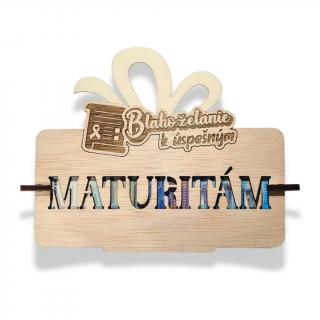 Darček k maturitám (Drevená obálka na peniaze pre maturanta, maturantku)