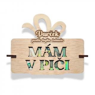 Darček podľa želania | Mám v p*či  (Drevená obálka na peniaze)
