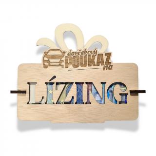 Darčekový poukaz na Lízing (Drevená obálka na peniaze)