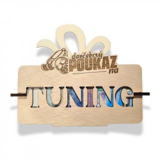 Darčekový poukaz na Tuning (Drevená obálka na peniaze)