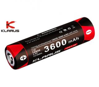 Klarus 18650 3600mAh GT 3,6V chránený, Profi akumulátor