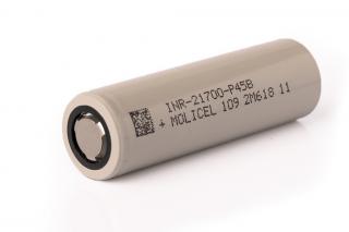 Molicel INR 21700-P45B, 4500mAh 45 - 90A Li-Ion 3,6V - 3,7V Flat Top, bez ochrany