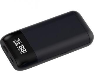 Rýchla USB nabíjačka/ powerbank XTAR PB2S na Li-ion akumulátory - Čierna - Čierna Farba tela: Červená