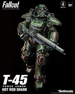 ThreeZero Fallout T-45 Hot Rod Shark Power Armor 37 cm