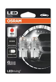 Auto-žiarovka W21/5W LED W3x16q 12V Červená Osram LEDriving Premium - Set (Auto žiarovka W21/5W T20 LED (7443) W3x16q 12V Červená Osram LEDriving Premium 7915R-02B - Set 2ks)