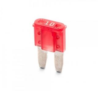 Autopoistka nožová MICRO II 10A červená ELED (Nožová auto poistka MICRO II 10A červená ELED)