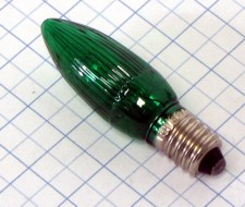 LED 14-55V  E10 zelená 13x46mm