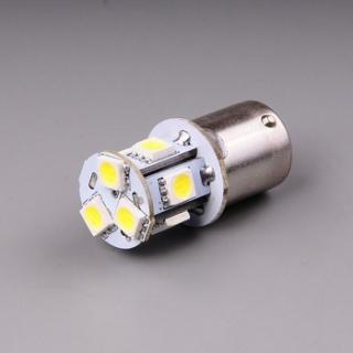 LED 8xSUPER SMD 12V-24V R5W Ba15s - číra