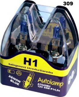 Žiarovka H1 AUTOLAMP 12V 55W P14,5s Xenon Blue Set 2ks (Žiarovka H1 AUTOLAMP 12V 55W Xenon Blue)