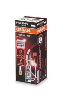 Žiarovka H3 24V 70W OSRAM TruckstarPro +100% svetla 1ks (64156TSP) (Autožiarovka H3 24V 70W OSRAM Truckstar Pro 64156TSP PK22s +100% viac svetla - 1ks)