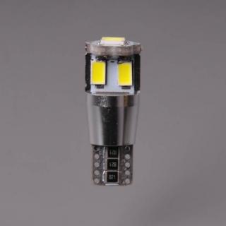 Žiarovka LED 12V W5W W2,1x9,5d 6xSMD5630 CANBUS studená biela