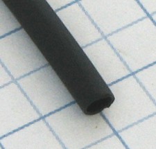 Zmršť.bužírka samozhášavá 2,4/1,2mm čierna-3/32&quot;