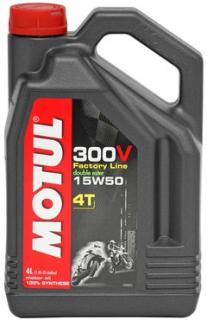 Olej MOTUL 300V Factory Line 4T 15W50 4L (Double ester   100% Synthese)