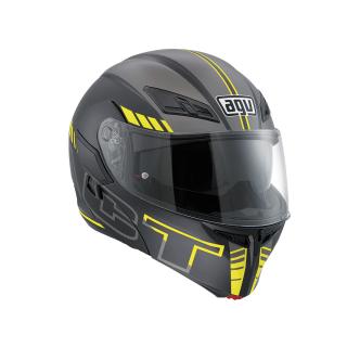 prilba AGV Compact ST SEATTLE MATT BLACK/SILVER/YELLOW FLUO (Vyklápačka)