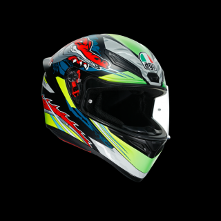 prilba AGV K1 MULTI - DUNDEE MATT LIME/RED