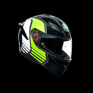 prilba AGV K1 POWER GUNMETAL/WHITE/GREEN