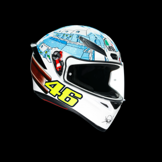 prilba AGV K1 TOP - ROSSI WINTER TEST 2017