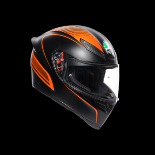 prilba AGV K1 WARMUP MATT BLACK/ORANGE