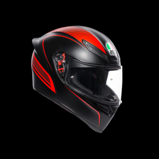 prilba AGV K1 WARMUP MATT BLACK/RED