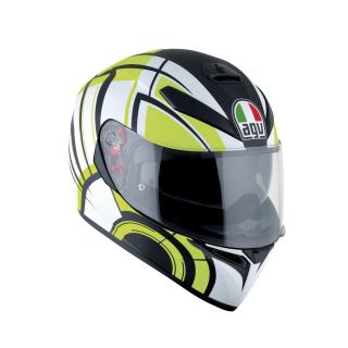 prilba AGV K3 SV AVIOR MATT WHITE/LIME (slnecná clona)