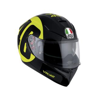 prilba AGV K3 SV BOLLO 46 BLACK/YELLOW (slnecná clona)