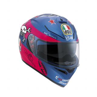 prilba AGV K3 SV GUY MARTIN PINK/BLUE (slnecná clona)