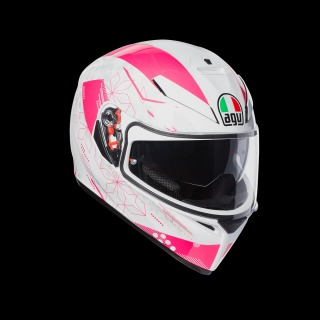 prilba AGV K3 SV IZUMI WHITE/PINK (slnecná clona)