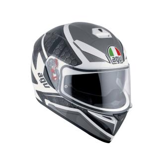 prilba AGV K3 SV PULSE WHITE/BLACK/GUN METAL (slnecná clona)