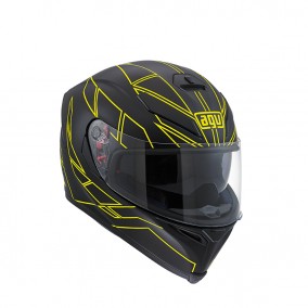 prilba AGV K5 S HERO Black/Yelow Fluo (slnečná clona)