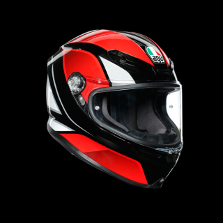 prilba AGV K6 HYPHEN Black/Red/White